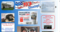 Desktop Screenshot of 103country.com